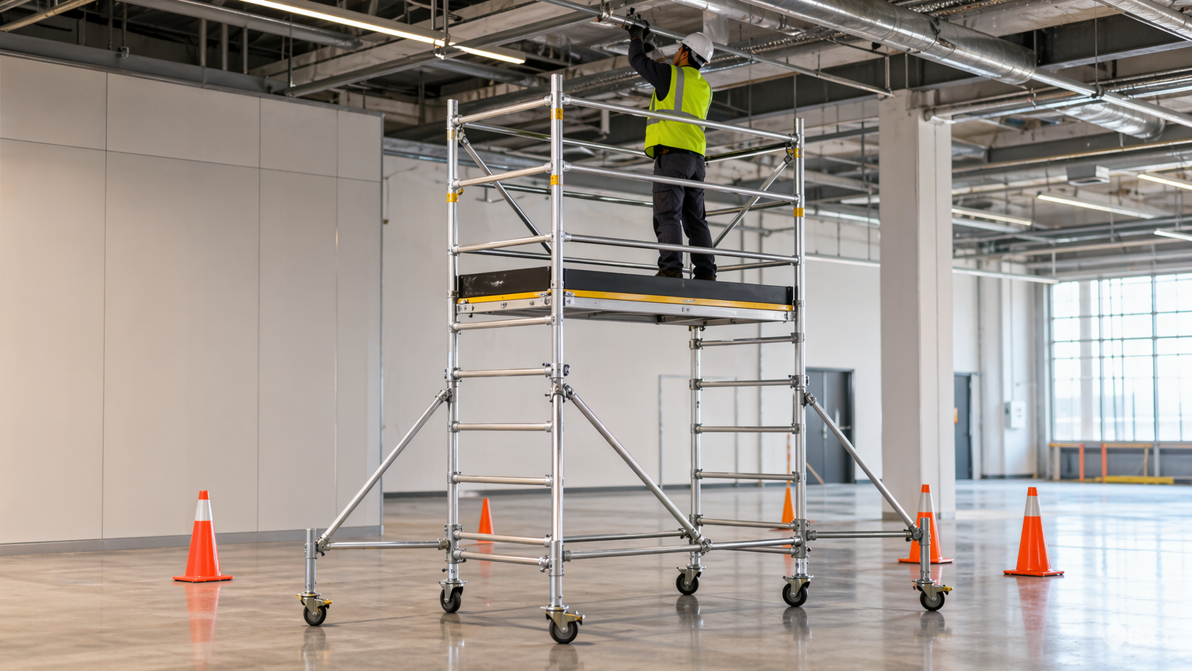 Mobile scaffold support platform